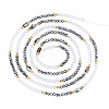 Glass Beaded Adjustable Waist Chains for Women AJEW-TA0005-78B-1