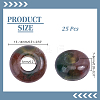 25Pcs Natural Indian Agate European Large Hole Beads G-HY0002-07-2