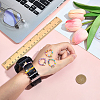 6Pcs 2 Styles Alloy & Glass Beaded Decorative Rings for Smartwatch Band AJEW-CP0009-95-3