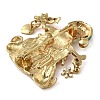 Christmas Alloy Colorful Rhinestone Brooches JEWB-U009-10I-2