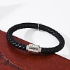 Braided Microfiber Leather Cord Bracelets BJEW-D304-13P-02-5