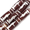 Rice Shape Tibetan Style dZi Beads Strands G-A269-A22-01-2