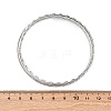 5Pcs 304 Stainless Steel Bangle Set for Women BJEW-S162-01B-P-5