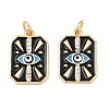 Brass Micro Pave Cubic Zirconia Pendants KK-Z146-16G-1