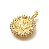 Rack Plating Brass Micro Pave Cubic Zirconia Enamel Pendants KK-L226-031G-03-2