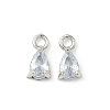 Brass Micro Pave Cubic Zirconia Pendants KK-D386-11P-1