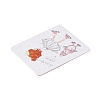 Rectangle Paper Earring Display Card with Hanging Hole CDIS-C004-01F-4