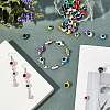 Round Evil Eye Resin Beads RESI-GA0001-03B-4