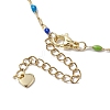 304 Stainless Steel Enamel Link Chains Necklaces NJEW-JN04788-5