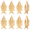 8Pcs Brass Pendants KK-BC0015-68G-1