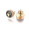 Golden Tone 304 Stainless Steel Stud Earrings EJEW-L222-04G-2