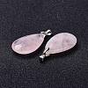 Natural Rose Quartz Pendants G-D084-01P-B15-4