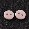 2-Hole Flat Round Resin Sewing Buttons for Costume Design BUTT-E119-28L-16-2