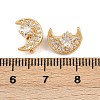 Brass Micro Pave Celar Cubic Zirconia Spacer Bars KK-F910-23G-04-3