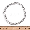 Tarnish Resistant Fashionable 304 Stainless Steel Engraved Vine Mother-son Chain Bracelets STAS-A028-B101P-5