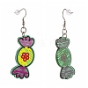 Candy Transparent Acrylic Dangle Earrings EJEW-JE04547-07-3