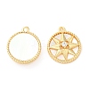 Brass Micro Pave Cubic Zirconia Charms KK-F855-12G-1