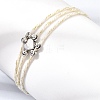Polyester Multi-Strand Bracelets FB-CBA983F-02P-01-3