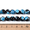 Dyed & Heated Natural Fire Crackle Agate Beads Strands G-N359-01B-05-5