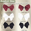 CRASPIRE 3 Pairs 3 Style Detachable Bowknot Polyester Ribbon Shoe Decoration AJEW-CP0005-60-2
