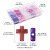 270Pcs 18 Styles Opaque Acrylic Beads SACR-FS0001-41B-4