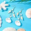 304 Stainless Steel Shell Shape Dangle Earrings EJEW-JE06382-02-1