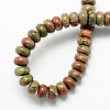 Natural Unakite Stone Beads Strands G-S105-8mm-11-2