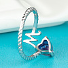 Letter Brass Cuff Rings FS-WG51B9B-13-3