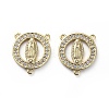 Brass Micro Pave Cubic Zirconia Chandelier Component Links ZIRC-G157-28G-1