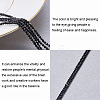 Natural Black Spinel Beads Strands G-PH0034-13-3