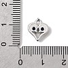 Brass Micro Pave Cubic Zirconia Pendants KK-L258-11P-01-3