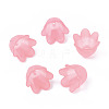 Transparent Acrylic Bead Caps FACR-N005-002G-1