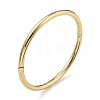 PVD Vacuum Plating 202 Stainless Steel Plain Round Ring Hinged Bangles for Women Men BJEW-M317-06E-G-1