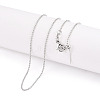 Brass Ball Chain Necklaces for Women NJEW-G084-14P-1