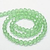 Eco-Friendly Faceted Glass Round Bead Strands EGLA-J042-8mm-M01-3