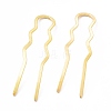 Rack Plating Brass Hair Forks OHAR-C004-01LG-1