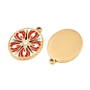 304 Stainless Steel & Enamel Pendants RB-CBA5A59-03G-01-2