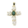 Natural Mixed Gemstone Pendants G-P585-04G-2