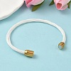 304 Stainless Steel with Polyester Metallic Cord Bracelets for Women BJEW-Z145-01G-32-2