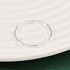 925 Sterling Silver Plain Band Finger Rings RJEW-P165-01A-S-3