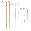  9Pcs 9 Styles 925 Sterling Silver Chain Extender FIND-GA0004-23-1