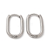 Non-Tarnish 304 Stainless Steel Oval Hoop Earrings EJEW-M218-02A-P-4