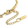 304 Stainless Steel Rope Chain Bracelets for Women BJEW-G712-14B-G-3