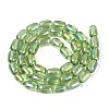 Electroplate Transparent Glass Beads Strands EGLA-Q132-03B-A02-2