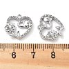 Brass Micro Pave Clear Cubic Zirconia Pendants KK-M102-34P-3