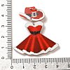 Christmas Theme Printed Opaque Acrylic Pendans OACR-Q056-02A-3