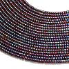 Electroplate Glass Beads Strands GL-CBAA615-01H-3