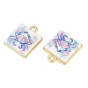 Ocean Theme Printed Alloy Pendants AL-CBA49CA-08A-2