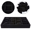 Velours Wooden Bracelet/Bangle/Watch Displays BDIS-WH0003-01-WH-5