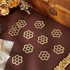 12Pcs Brass Flat Washers KK-PH0013-58AB-4